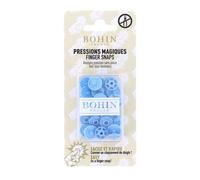 Bouton pression magique - BOHIN - 13mm - Bleu Clair - Plastique - Mixte