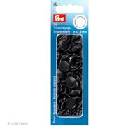 Bouton pression - PRYM - Rond Bleu marine - 12,4 mm - Lot de 30 pcs