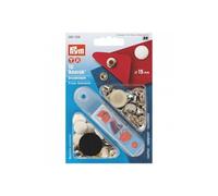 Prym 390306 Non-sew Fasteners Anorak Brass 15 mm White, PRYM_390306-1