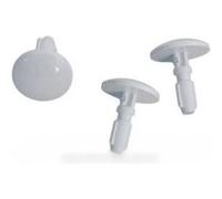 Lot de 3 boutons blancs (136461-22562) Four cuisinière (74X2994 BRANDT SAUTER FAGOR VEDETTE)