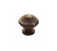 Bouton régence de diamètre 33mm zamak finition laitonné vieilli - CADAP - 9530/28V