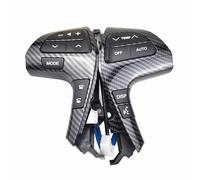 Bouton Régulateur Vitesse Bouton De Commande Audio Au Volant Couleur Argent/or UV Avec Bluetooth 84250-06180 Pour Toyota Pour Camry 06-11 Pour Hilux 11-13(Carbon Fibre)