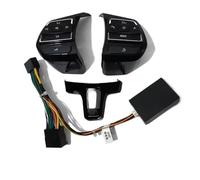 Bouton Régulateur Vitesse Commande Au Volant Multimédia Avec Boutons Et Télécommande Android Pour VW Pour Jetta Pour Golf 5 6 Pour Polo 9N 6R Pour Bora 2010-2015(Le noir)