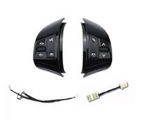 Bouton Régulateur Vitesse Commande Multifonction Au Volant Pour Hyundai Pour Elantra HD 2008-2010 Boutons De Sélection Des Canaux Audio(Piano black- 8 keys)