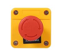 Bouton ret Durgence,Bouton Arret Durgence,Arret Durgence Coup De Poing,Bouton De Sortie D'Urgence,660 V 10 A Bouton Poussoir D'Arrêt D'Urgence En Fo De ignon Rouge Interrupteur D'Arrêt D'Urgence En Pl