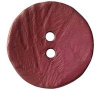 Bouton rond imitation bois 2 trous 30mm X 1 - Prym(...) - Rouge Bordeaux Rouge Bordeaux G