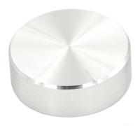 Bouton rotatif de contrôle du volume 30 mm de diamètre 10 mm de hauteur en plastique, rotation fluide pour un réglage précis, noir (argent)