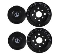 Bouton Rotatif de Thermostat pour Four Électrique 2 Pcs Noir Plastique