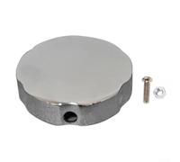Bouton rotatif pour baignoire - Diamètre 74 mm - Diamètre du trou : 9,2 mm - En alliage de zinc - Design élégant (F1016-C)