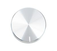 Bouton rotatif pour potentiomètres à arbre moleté de 6 mm prenant en charge un réglage précis dans les appareils audio et les instruments de laboratoire (argent)