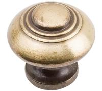 Bouton régence de diamètre 33mm zamak finition laitonné vieilli - CADAP - 9530/28V