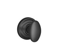 Bouton SCHLAGE avec garniture SCHLAGE, verrou anti-rotation, noir mat (F170 SIE 622 AND)