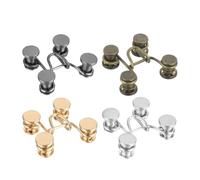 Bouton Serre Taille Pantalon Lot de 4 boutons réglables for pantalons, extenseurs de taille, boucle de ceinture, épingles à boutons for pantalons jeans(4 Colors B)