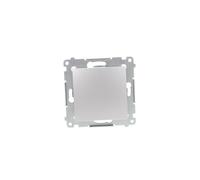Bouton simple, bornes rapides, argent Simon 54 DPR1.01/43