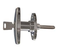 Bouton simple chromé à cylindre carré 7 mm MAP MAP-478S