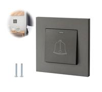 Bouton Sonnette Exterieur Étanche 220-250V 16A Interrupteur de Filaire Gris