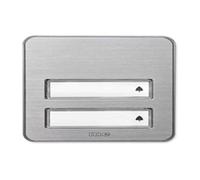 ME KTA-2 AS - Bouton de sonnette apparent, 2 rangées, aluminium