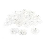 Bouton SOURCING MAP 30pcs Verrou de Cordon à Ressort bloqué Cordon Glisser pour Vêtement Clair Plastique 4.5mm Dia Double trou