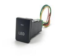 bouton start/stop Bouton de commutation pour capteur stationnement, marche/arrêt, musique, radar, compatible avec Toyota Camry, Prius, Corolla, Avensis T27 2010(LED)