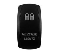 bouton start/stop Capuchon gravé au laser pour interrupteur à bascule de tableau bord voiture, bateau, yacht, bus, camping-car, accessoires automobiles(Reverse Lights)