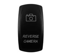 bouton start/stop Capuchon gravé au laser pour interrupteur à bascule de tableau bord voiture, bateau, yacht, bus, camping-car, accessoires automobiles(Reverse Camera)