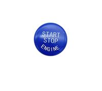 bouton start/stop Convient pour BMW Série E Voiture Démarrage Arrêt Bouton Poussoir Moteur Interrupteur D'allumage Capuchon Couvercle De Clé Remplacement 3 X1 X5 X6(Blue)