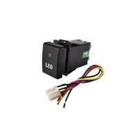 bouton start/stop Interrupteur pour feux arrière de voiture, interrupteur à bouton-poussoir pour projecteur LED avec fil, compatible Suzuki Jimny 2007-2015(LED)