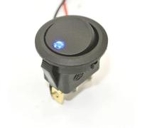 bouton start/stop Lot de 5 interrupteurs à bascule ronds ON/OFF 12 V, étanches, avec lumière LED et luminescence(Blue 5pcs)