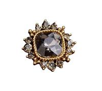 Bouton Strass Écharpe à boutons en forme de plaque fleur strass, 5 pièces, accessoires for cheveux, couture vêtements décoratifs, manteau pour Couture(Color 7)