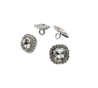 Bouton Strass Lot de 10 jolis boutons en diamant à la mode avec strass 12 mm et tige carrée for vêtements for femmes pour les Vêtements