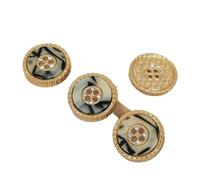 Bouton Strass Pour Femme 18/20/23/25MM Multicolore Métal 4 Boutons De Vêtements Mode Décor Strass Bouton Makers Artisanat DIY(5th,20mm 6pcs)
