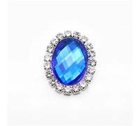 Bouton Strass pour Femme Boutons métalliques ovales en strass à dos plat, 10 pièces/ensemble, 20mm x 25mm, for Invitation de mariage, décoration couture, accessoires acrylique(Color 9)
