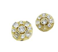 Bouton Strass pour Femme Veste de costume avec boutons en métal strass, pull, accessoire rond, 6 pièces(Color 2,18MM)