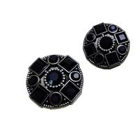 Bouton Strass Veste de costume avec boutons en métal strass, pull, accessoire rond, 6 pièces pour Couture(Color 3,20MM)