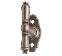 Bouton sur platine Nevers fer cémenté patiné BOUVET BO52PB20R