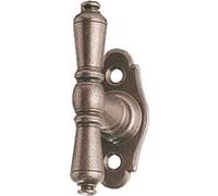 Bouton sur platine Nevers fer cémenté patiné - BOUVET - BO52PB20R Noir G