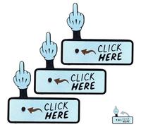 Bouton Surprise Cliquez Ici, Cadeau Amusant Et Farce, Bouton Pop-up Amusant pour Le Majeur, Jouet À Cliquer Imprimé en 3D, Idée Cadeau pour Adultes (3pcs)
