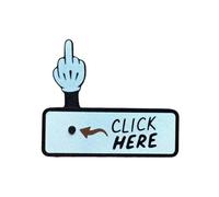 Bouton Surprise Cliquez Ici, Cadeau Amusant Et Farce, Bouton Pop-up Amusant pour Le Majeur, Jouet À Cliquer Imprimé en 3D, Idée Cadeau pour Adultes (1pc)