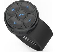 Bouton Télécommande Multimédia Bluetooth pour Guidon de Voiture,Vélo,Moto,Motocyclette avec Fonctions Appels,Lecture/Pause,Piste