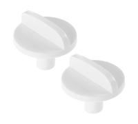 Bouton Thermostat Frigo Blanc ABS 2 Pcs pour Réfrigérateurs Congélateurs | Remplacement du Bouton de Commande de Température, Réglage Stable, Modèle, pour Supermarchés et Restaurants