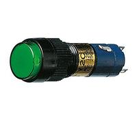 Bouton Unipolaire Interrupteur Poussoir avec Bouton Lumineux Vert, Double Contact Normalement Ouvert et Fermé, Trou Montage Diamètre 12 mm - 250 V 1 A