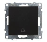 Bouton unique avec symbole. sonnette noire 6A 250V SUNO 721413