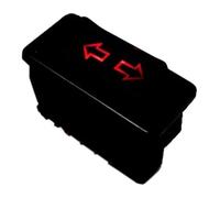 Bouton Vitre Voiture DC12V/24V 5 Broches Interrupteur Lève-vitre Automatique Bouton 20A Commande Fenêtre Électrique Voiture(rouge)