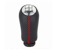 Bouton Voiture Pommeau De Vitesse Pour Clio Car Gear Shift Lever Élégant | Noir/rouge/blanc,Cuir synthétique,Design Léger,Résistant aux Chocs,Construction Robuste(Red)