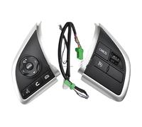 Bouton volant multifonction Bouton Volant Pour Mitsubishi Pour Outlander 13-19, Xpander, Eclipse, Pour Cross 16-19, Trito Strada Sportero 15-17(Sliver)