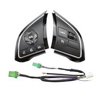 Bouton volant multifonction Bouton Volant Pour Mitsubishi Pour Outlander 13-19, Xpander, Eclipse, Pour Cross 16-19, Trito Strada Sportero 15-17(Piano black)
