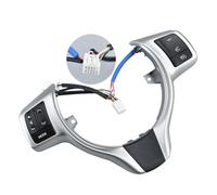 Bouton volant multifonction Commandes Et Boutons Au Volant Pour Toyota Vitz/Pour Yaris 2012, 2013, 2014, 2015 Et 2016(Argent)