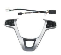 Bouton volant multifonction Interrupteur Régulateur Vitesse Multifonctionnel Au Volant Pour Lada Pour Vesta Sport SW Pour Cross Glade West 2015-2021(Silver Black)