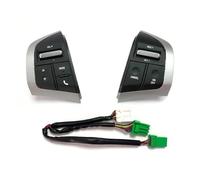 Bouton volant multifonction Interrupteur Régulateur Vitesse Pour Volant Bouton Volume Audio Pour Isuzu D-Max DMAX Pour Chevrolet Dmax 2016-2018(Le noir)