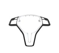 Bouton Volant Multifonction Pour Benz CE GLK CLS Classe W176 W204 W212 GLK204 W218 Couverture Volant Voiture En Fiber Carbone Garniture Panneau Extérieur Chromé Remplacement(Model A-25mm)